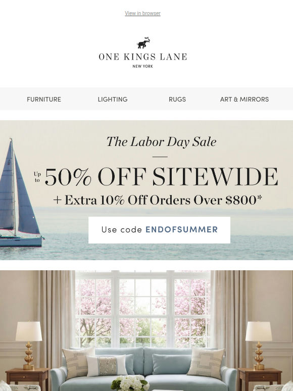 Furnish Every Room for Less — Up to 50% Off