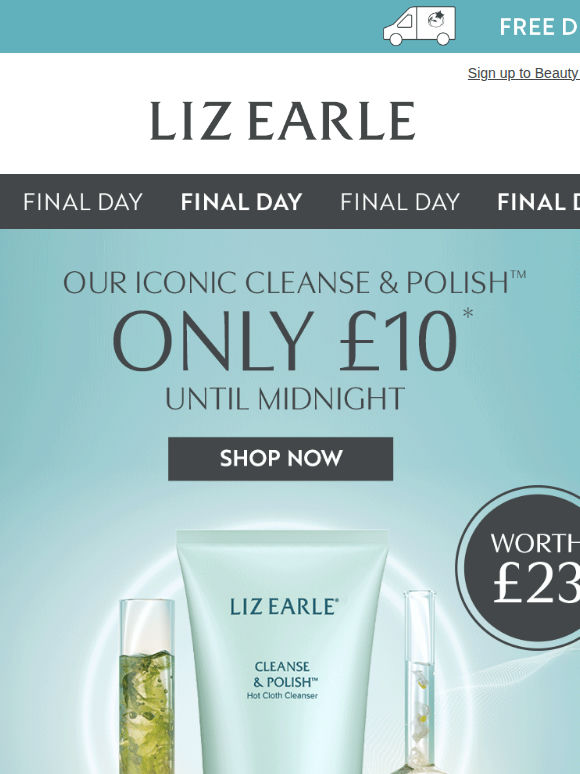 Last chance⏰Our iconic cleanser is just £10