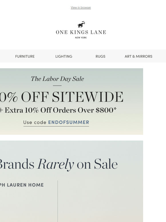 🚨 Rarely on Sale: Ralph Lauren Home, Amber Lewis x Four Hands & Bernhardt Furniture