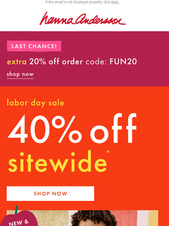 It’s Now Or Never: Extra 20% Off Ends TODAY!