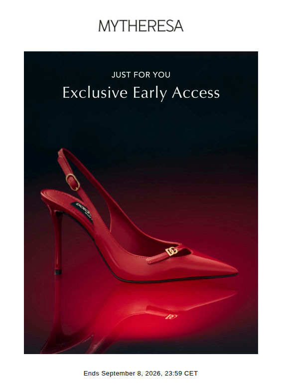 Exclusive Early Access: Dolce&Gabbana, Saint Laurent, Loewe