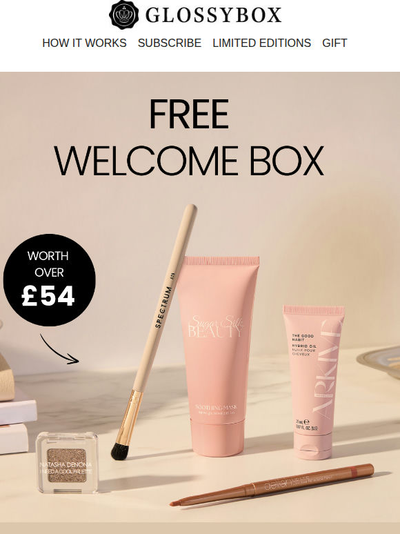 Free Welcome Box (Worth over £60)