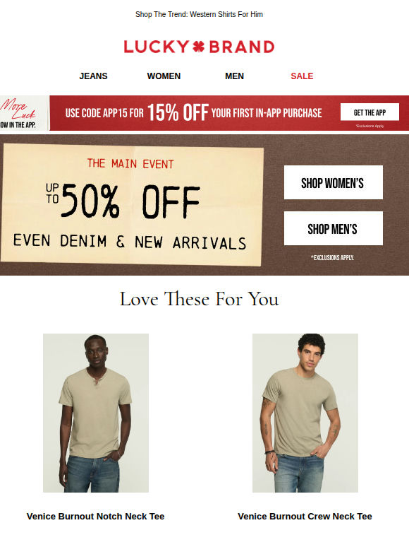 🎉 New Stuff Up To 50% OFF (Even Denim!)