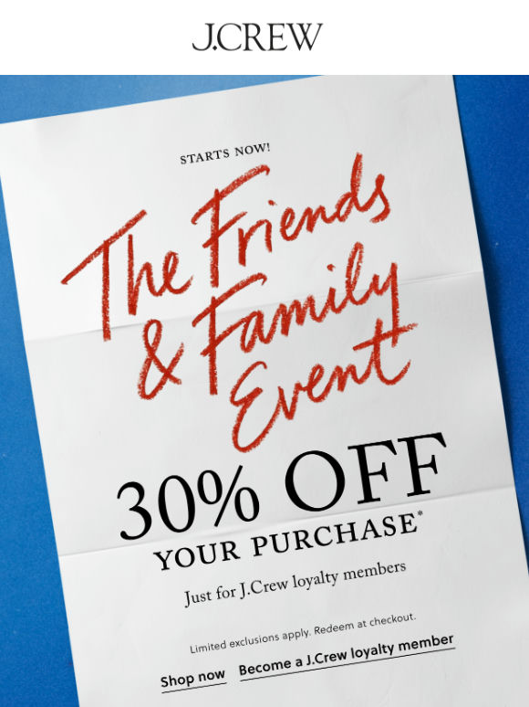 30% off your purchase could be yours!