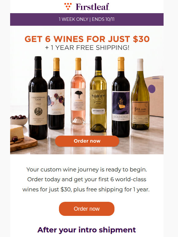 6 wines for $30: our final flash sale of the year!