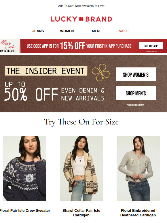 Up To 50% Off In The Insider Event—Ends TMRW