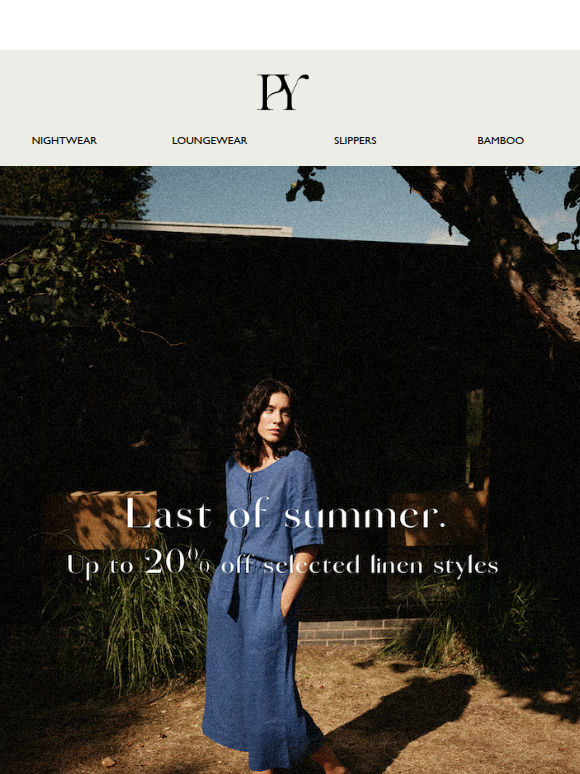20% off last of summer...