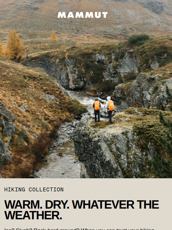 Own your next winter hike in warm, technical gear
