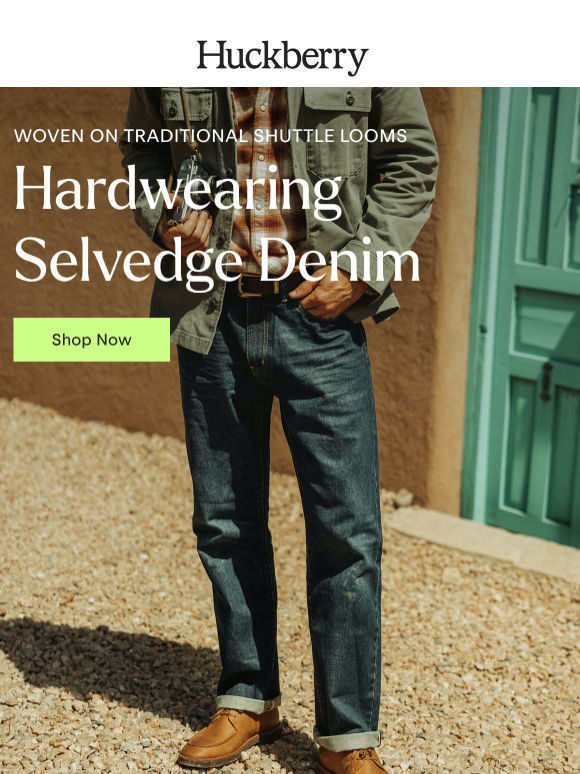 All-Cotton Selvedge Woven on Antique Looms