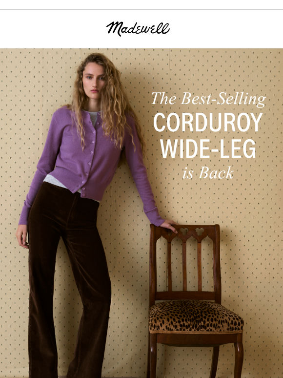 The Corduroy Wide-Leg is back