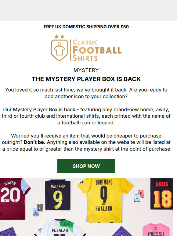 RESTOCK: Our Mystery Player Box is back! 🎁
