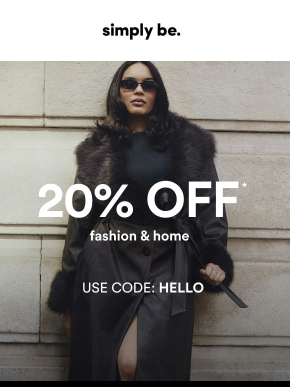 Autumn looks better with 20% off 🍂