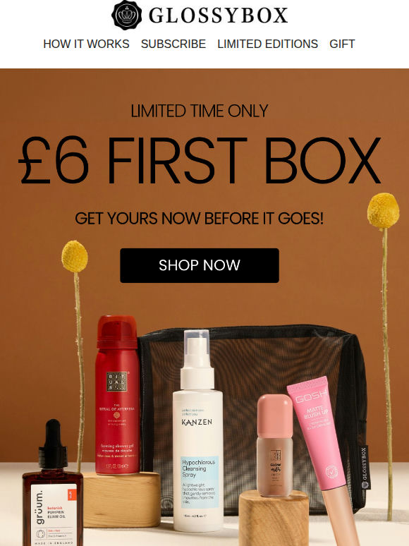 DON'T MISS IT! £6 First Box