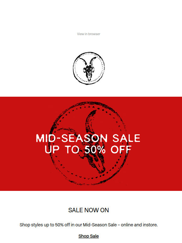 Sale Up To 50% Off – Now On