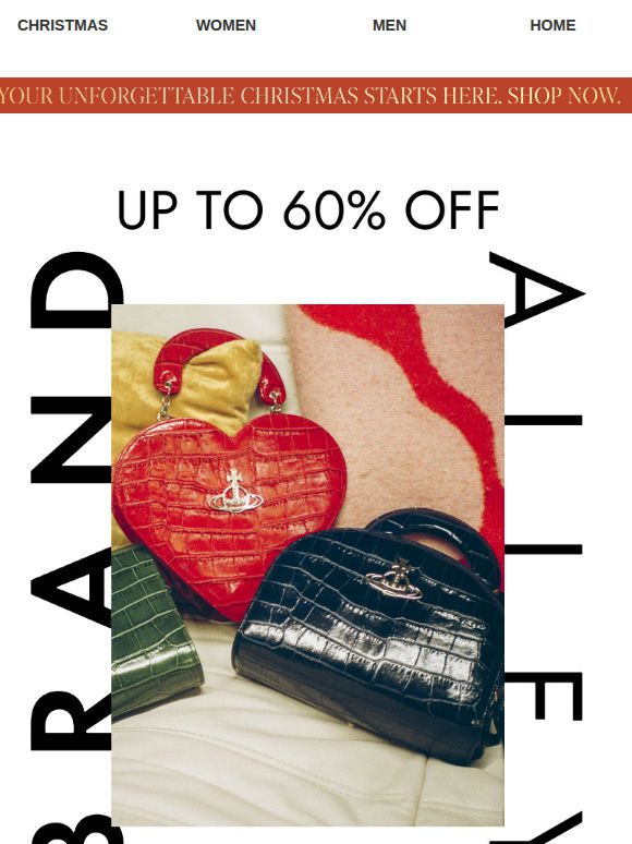 New sales: Vivienne Westwood, Ben Sherman, Boss, Gianni Feraud, Michael Kors