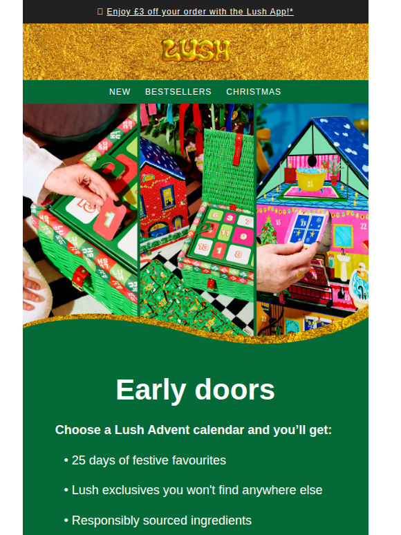 Peek behind our advent doors