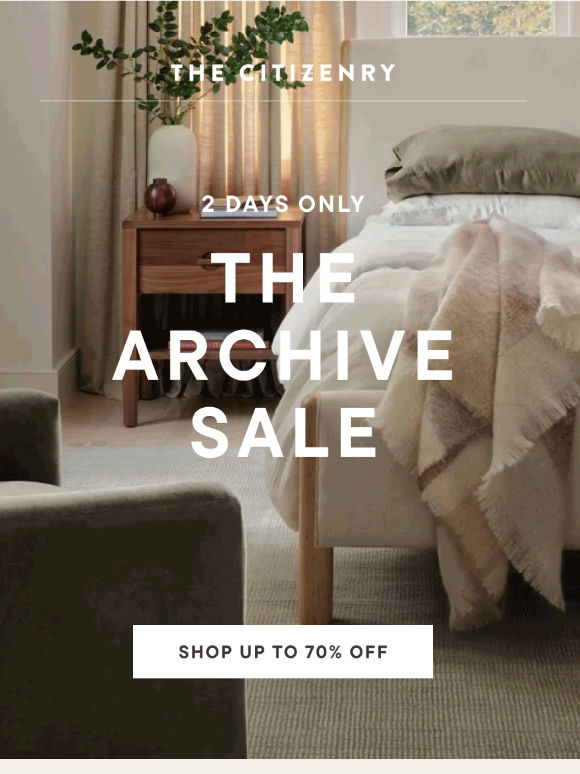 2 DAYS ONLY: The Archive Sale