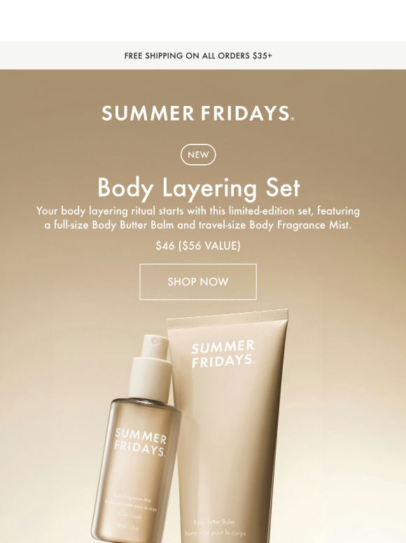 New Body Layering Set 🤍