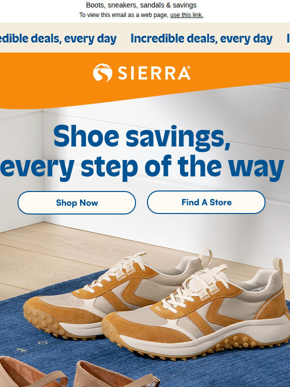 All the shoes. All for less.​