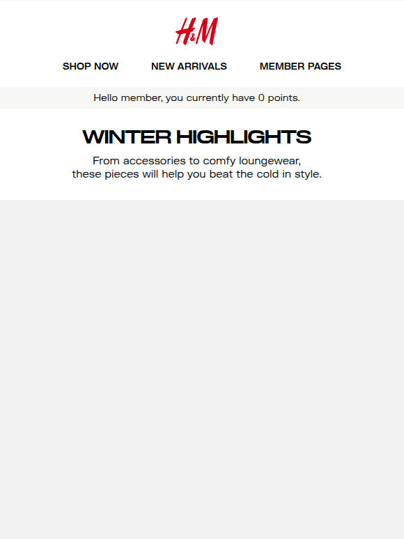 Cold weather essentials