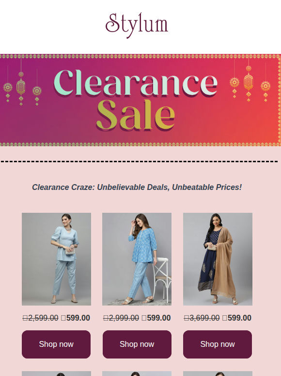 Closet Upgrade in Progress: Clearance Edition Now Live! 😍