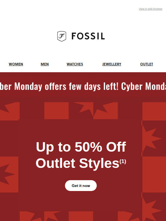 OUTLET Offers on Watches, Jewellery & more