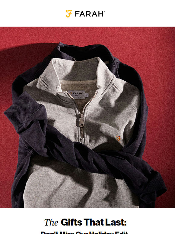 Still Time! Your Farah Gift Guide Reminder. ⏰