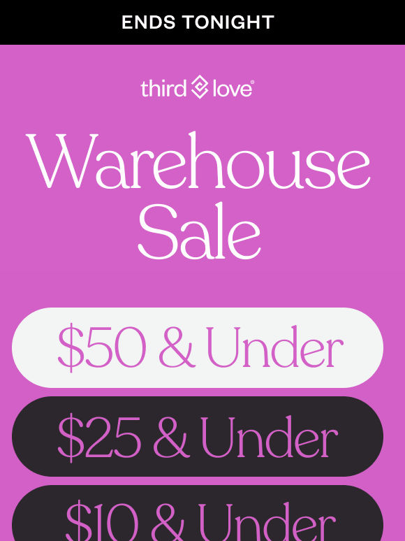⏲️ Final hours! The Warehouse Sale