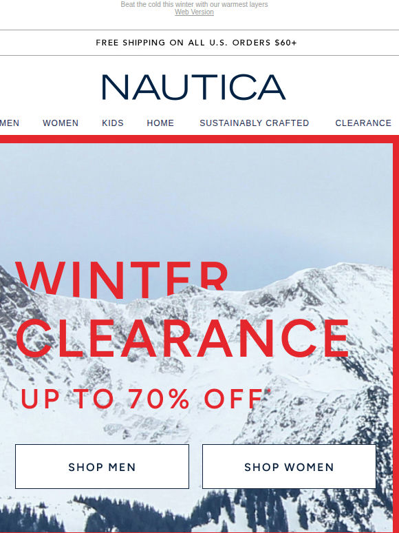 Up to 70% off coats and fleece!