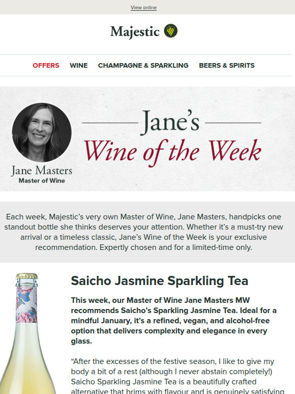 NEW Jane Masters MW Wine of the Week