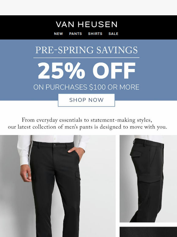Save 25% off NEW arrivals