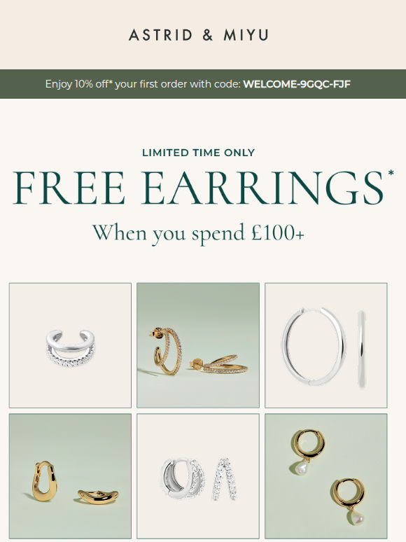 Want bestselling earrings for free?*