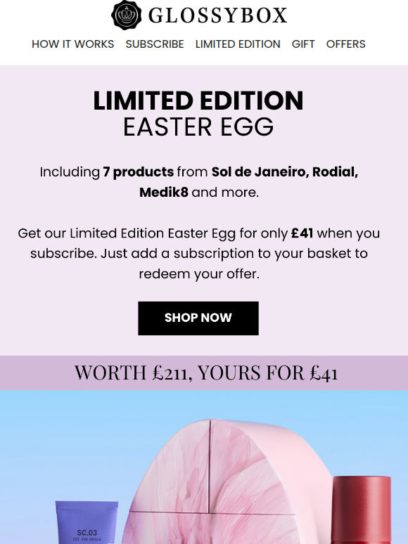 SAVE £161 on our Beauty Easter Egg