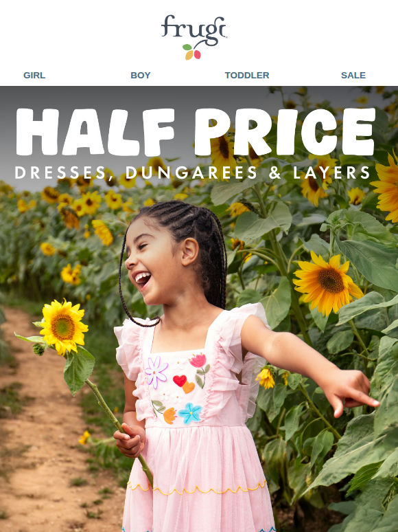 Half Price Dresses, Dungarees & Layers: More Styles Added!
