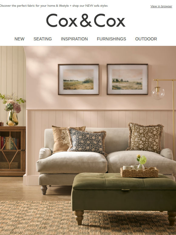 Your dream lounge | Design your made to order sofa today