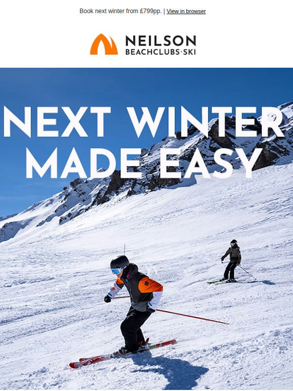 Book now. Pay monthly. Ski later.