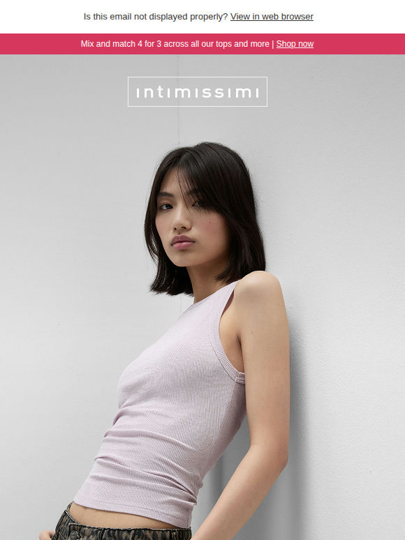 Shimmering lamé tank tops