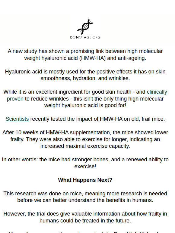 Study: Which Ingredient Prevents Frailty In Mice?