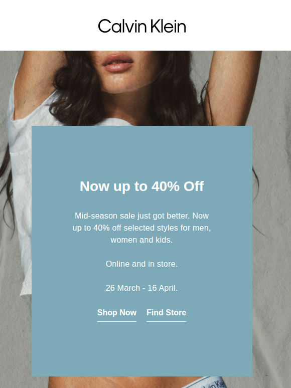 Up to 40% Off