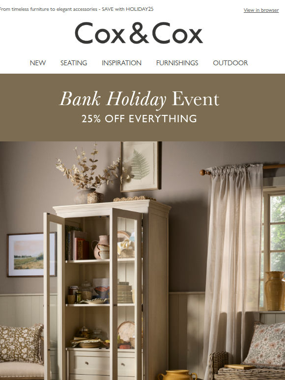 A well-styled home | 25% OFF everything this week!