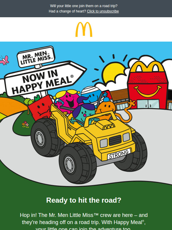 Mr. Men Little Miss™ are now in Happy Meal® 💜