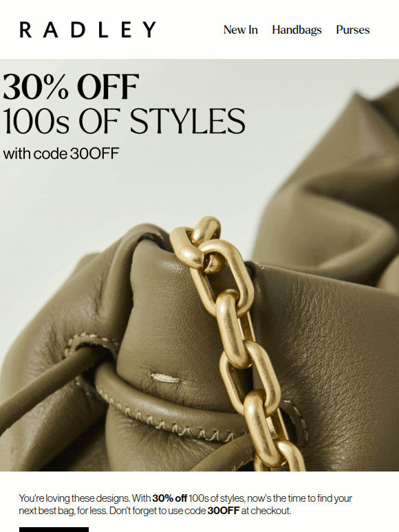 30% off and selling fast