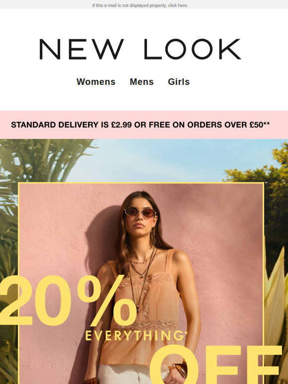 One day ONLY: 20% off EVERYTHING
