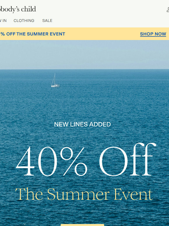 40% off keeps getting better
