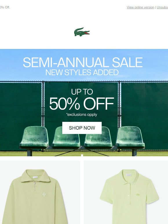 Shop The Semi-Annual Sale.