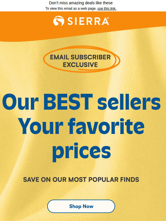 Save on our very best sellers