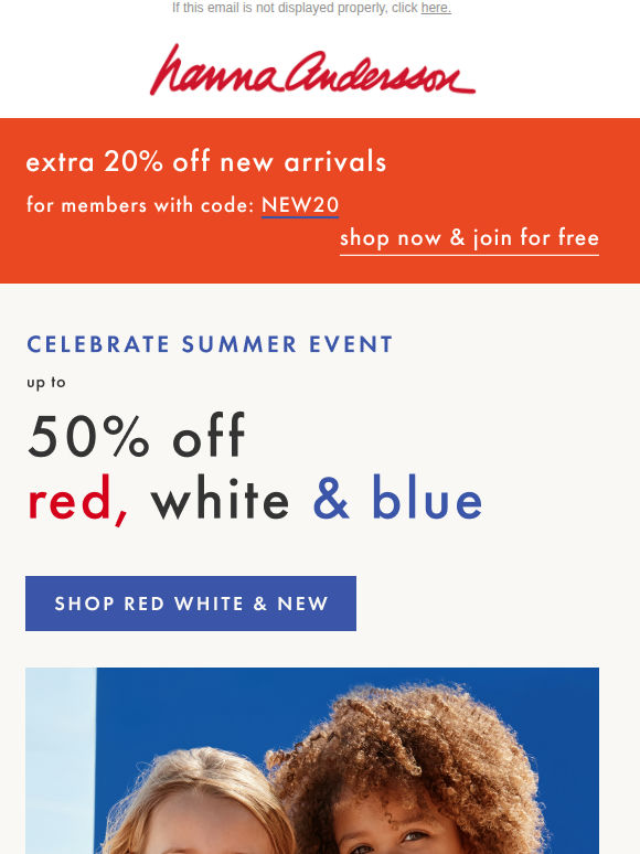 Up to 50% Off Summer Favorites ❤️🤍💙