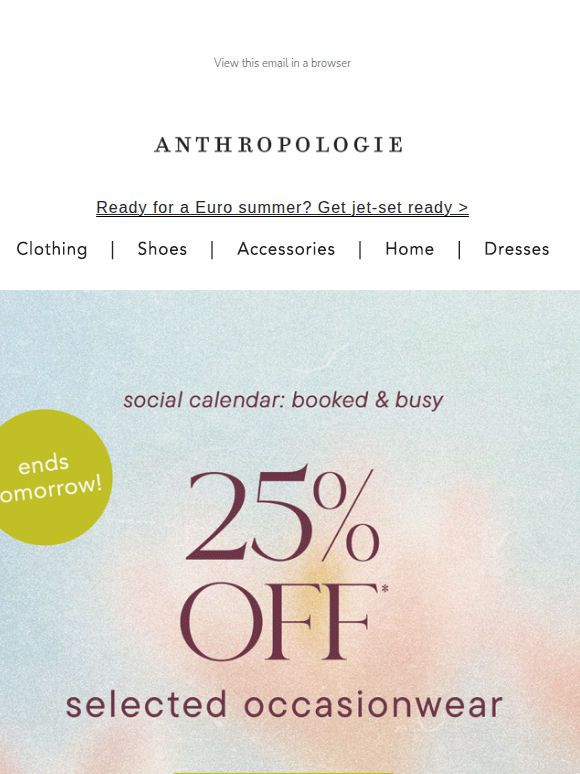 Best-guest looks, 25% OFF & ending tomorrow