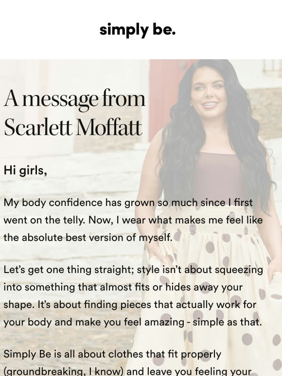From Scarlett, to Adam  💌