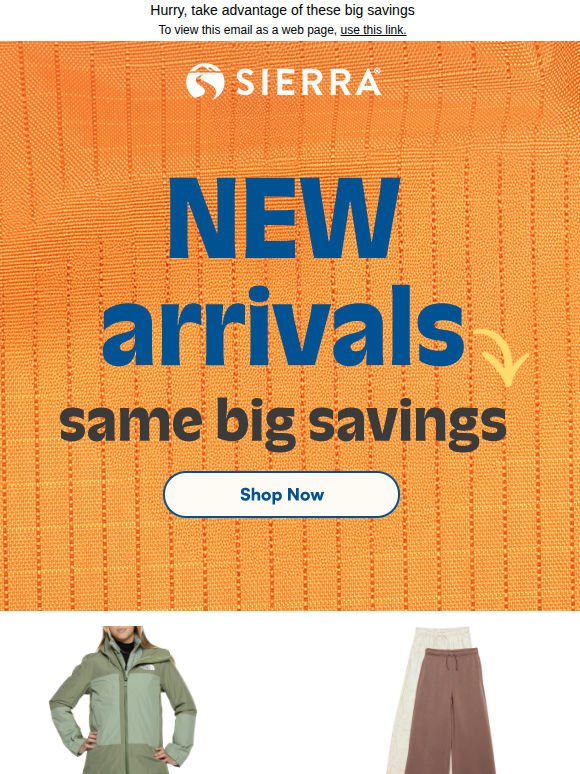 Heads-up: New arrivals are here